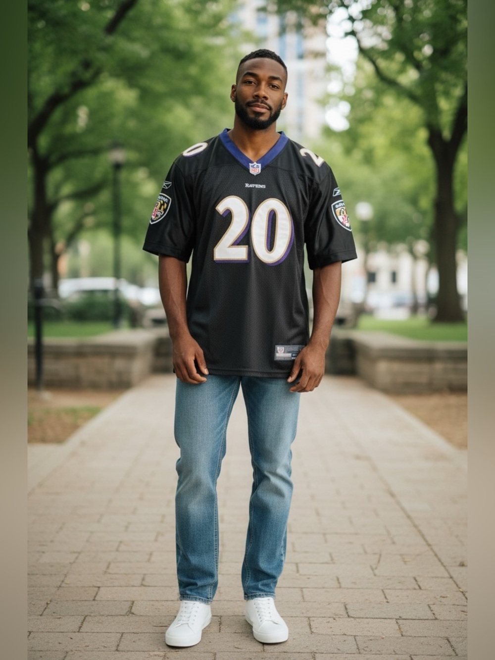 Authentic Reebok Ravens #20 Reed Jersey NWT - Picture 2 of 6